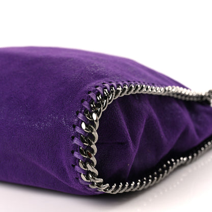 Stella McCartney Shaggy Deer Mini Falabella Fold Over Tote Bright Purple 9 of 9