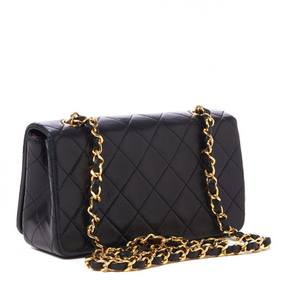 Chanel Lambskin Quilted Small Single Flap Black 3 of 11