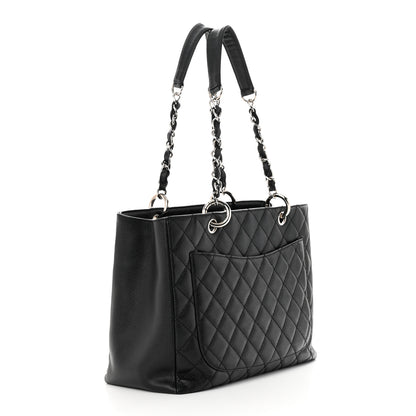 Chanel Caviar Quilted Grand Shopping Tote GST Black 3 of 11