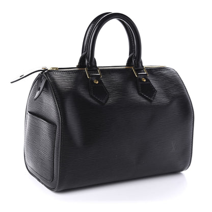Louis Vuitton Epi Speedy 25 Black 3 of 14