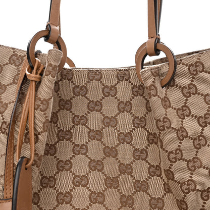 Gucci Monogram Calfskin Tote Brown 8 of 15