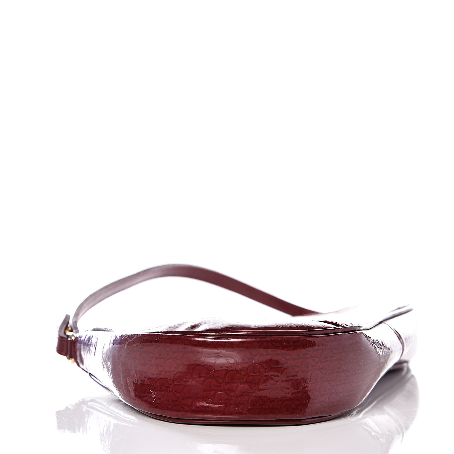 Patent Monogram Mini Saddle Pochette Red