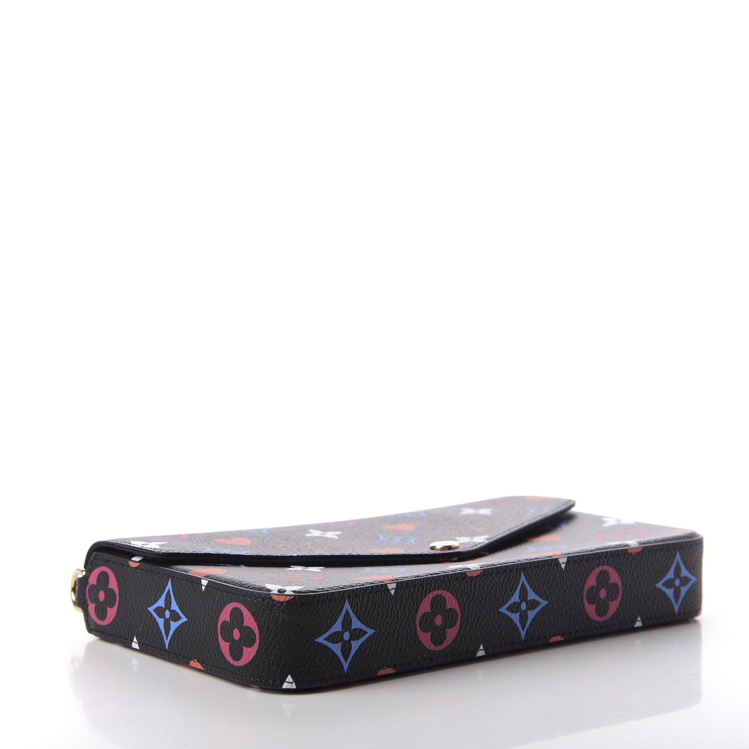 Louis Vuitton Game On Felicie Chain Wallet Black 4 of 7