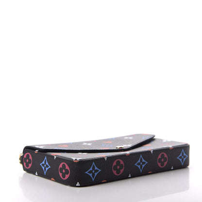 Louis Vuitton Game On Felicie Chain Wallet Black 4 of 7
