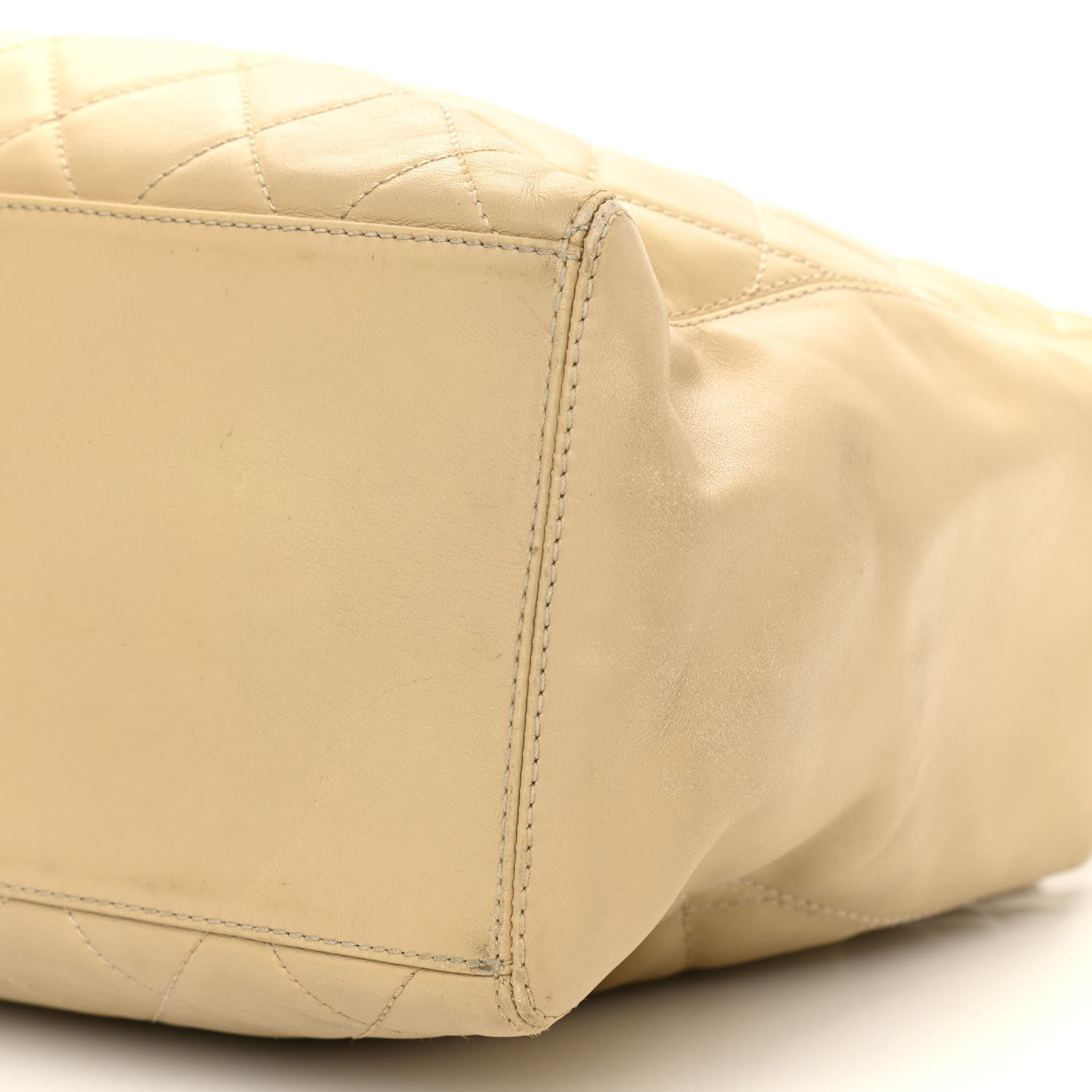 Chanel Lambskin Quilted CC Tote Beige 11 of 24