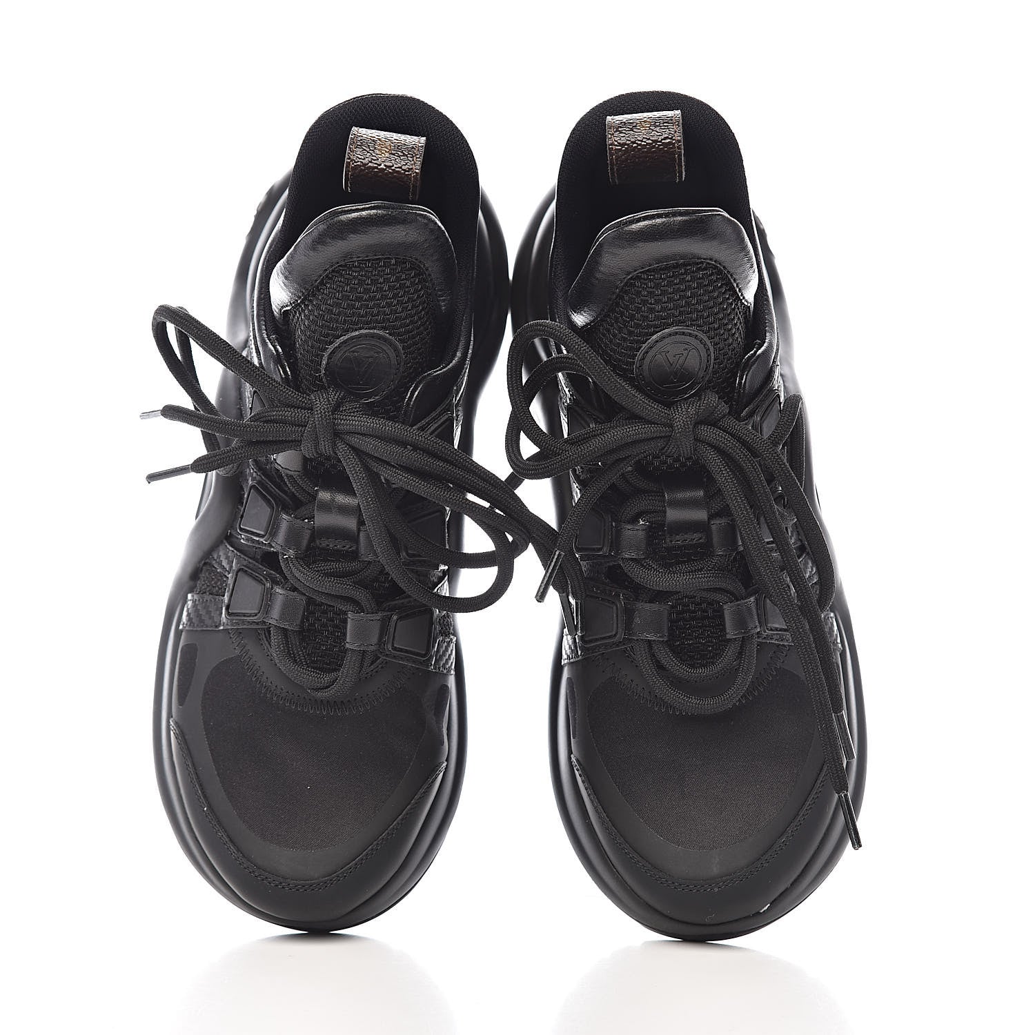 Louis Vuitton Calfskin Technical Nylon LV Archlight Sneakers 34 Black 11 of 11