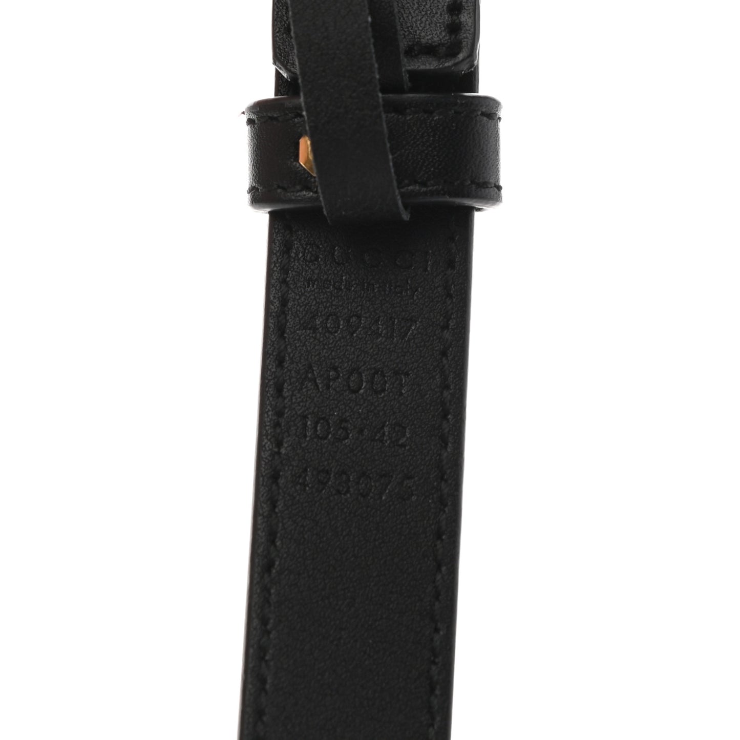 Calfskin Double G 20mm Belt 105 42 Black