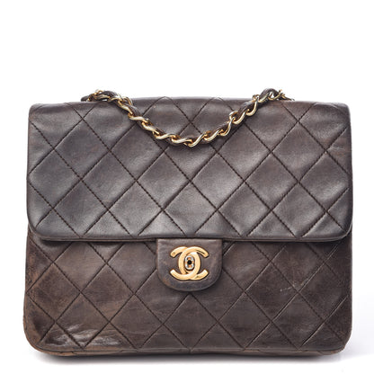 Chanel Lambskin Quilted Mini Square Flap Brown 1 of 13