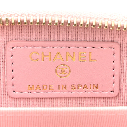 Chanel Caviar Quilted Zip Coin Purse Light Pink 6 of 9