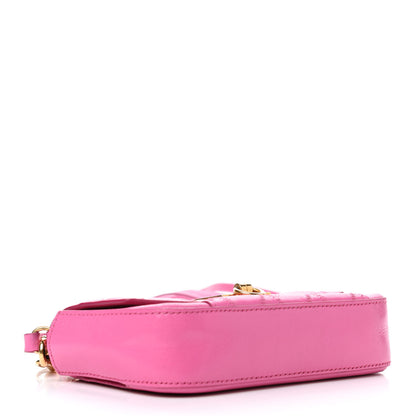 Givenchy Goatskin Quilted GV3 Mini Pocket Convertible Bag Pink 3 of 4