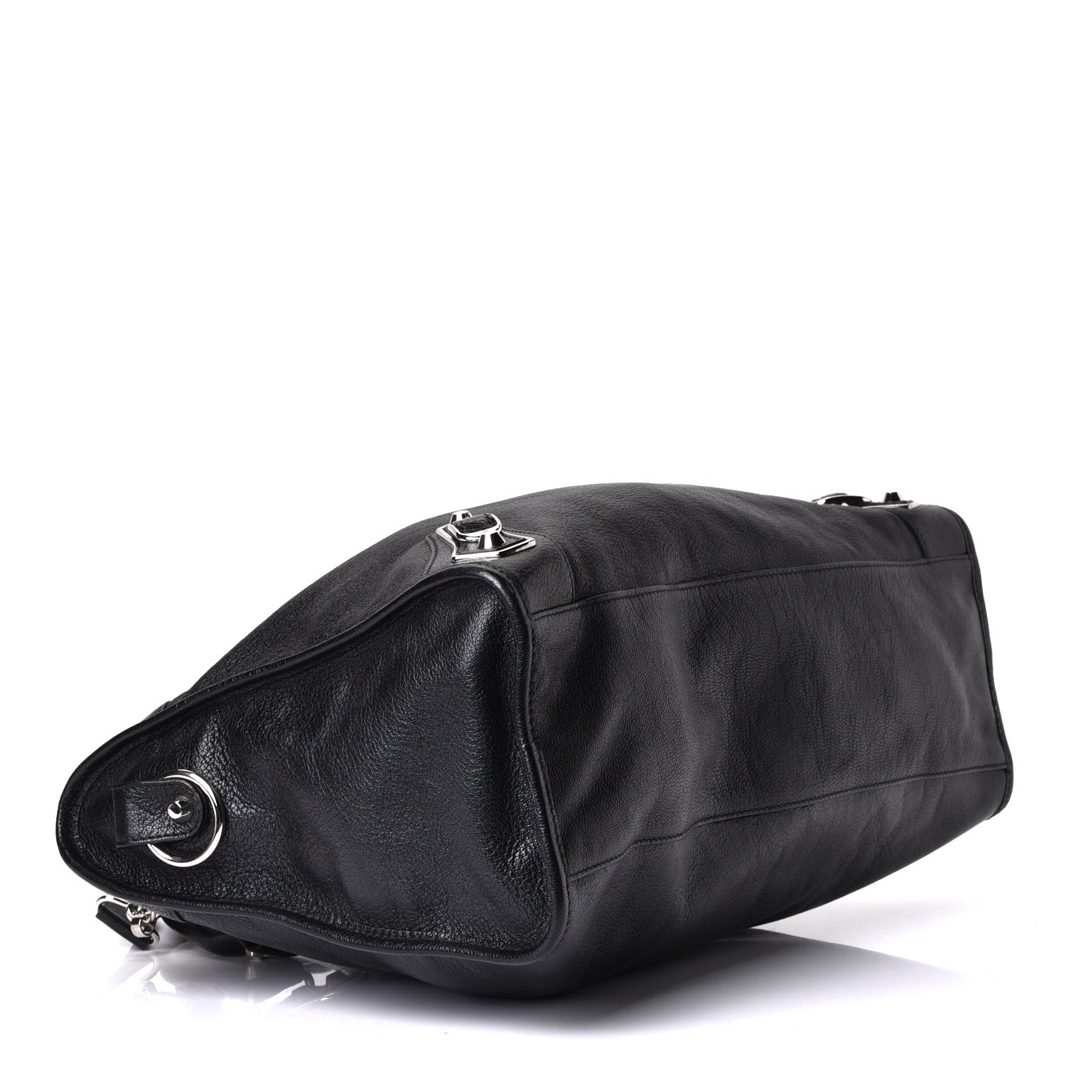 Balenciaga Chevre Silver Metallic Edge Hardware City Black 3 of 5