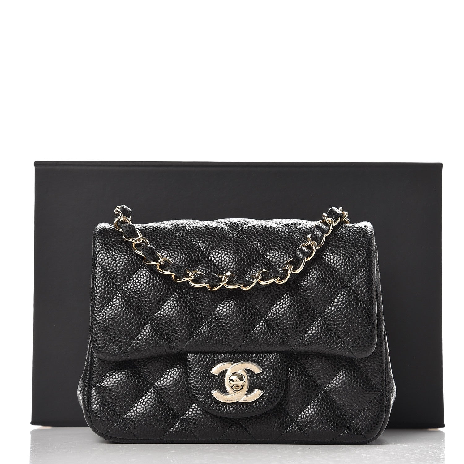 Chanel Caviar Quilted Mini Square Flap Black 8 of 8