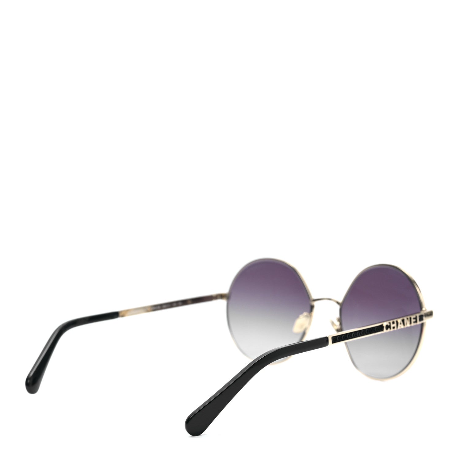 Chanel Metal Round Sunglasses 4269 Black 4 of 7