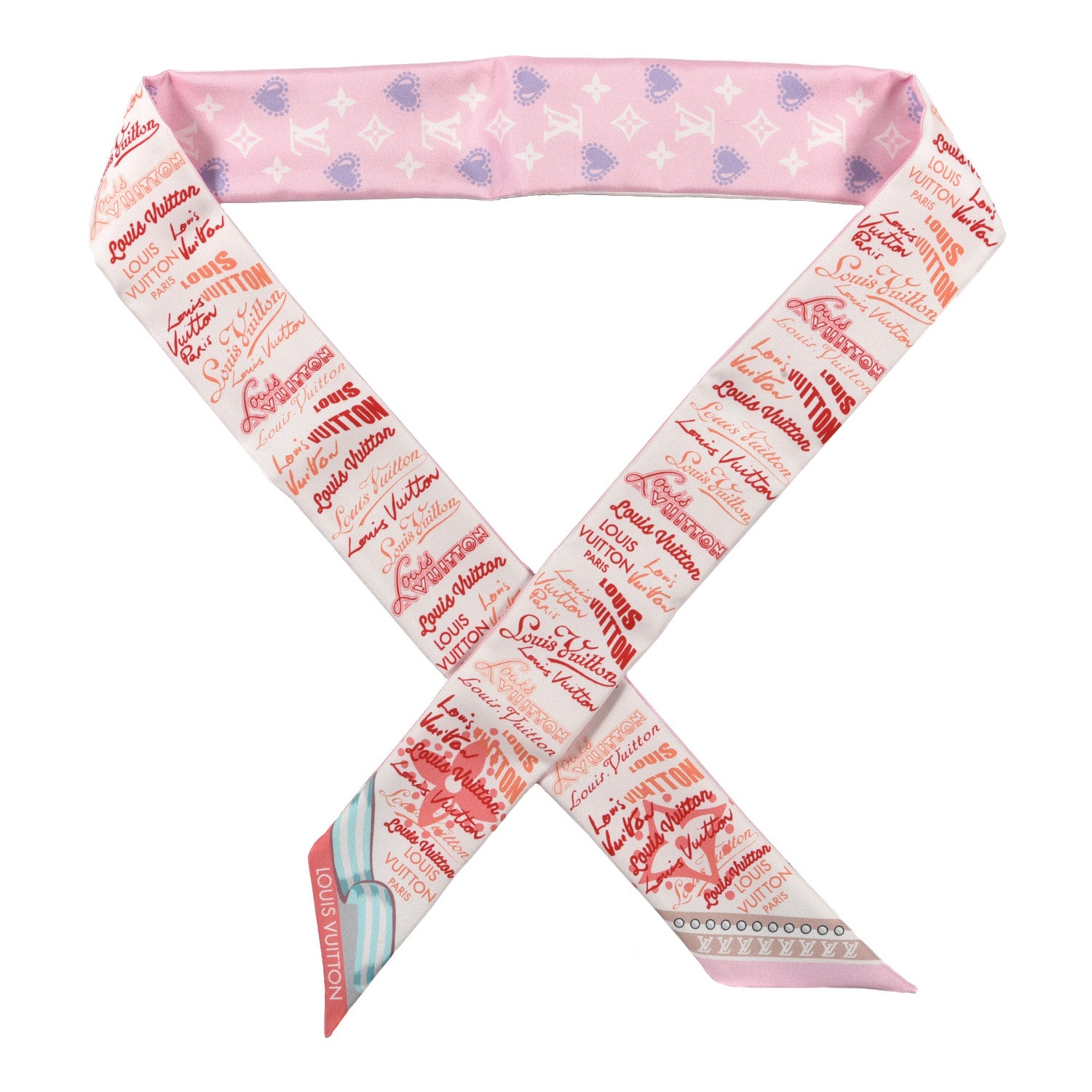 Louis Vuitton Silk Monogram I LV U BB Bandeau Rose 1 of 3