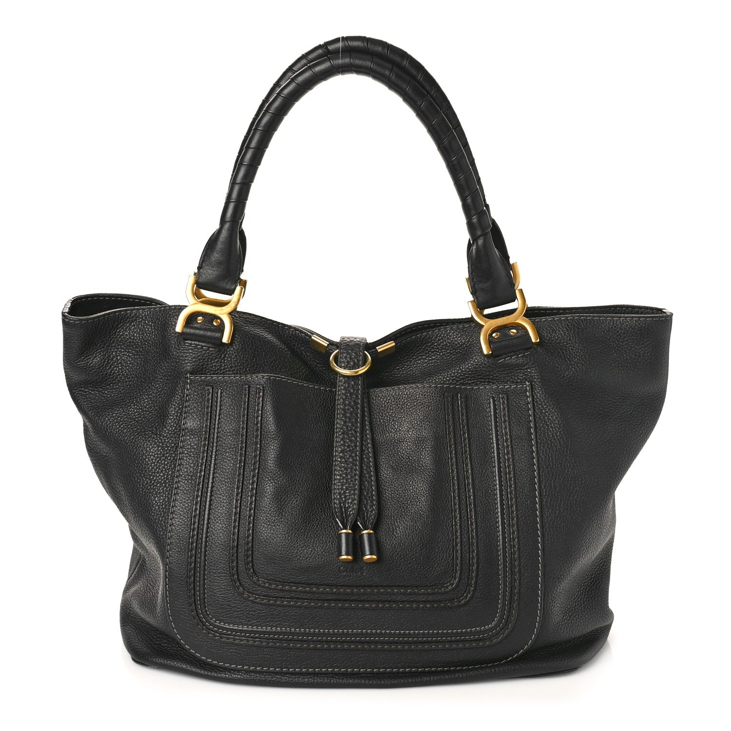 Chloe Calfskin Large New Marcie Tote Black 1 of 11