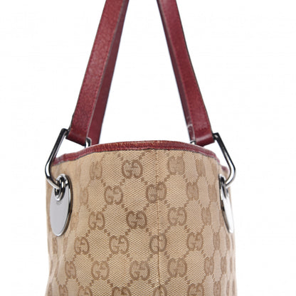 Gucci Monogram Large Eclipse Tote Red 15 of 15