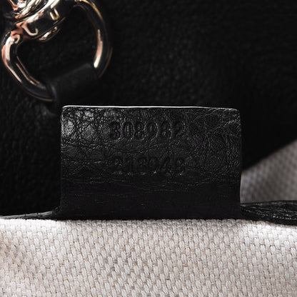 Gucci Pebbled Calfskin Medium Soho Chain Shoulder Bag Black 6 of 6