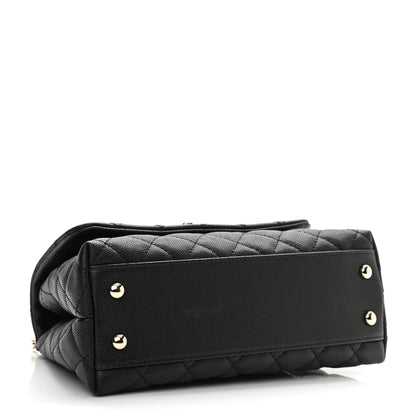 Chanel Caviar Quilted Mini Coco Handle Flap Black 4 of 8