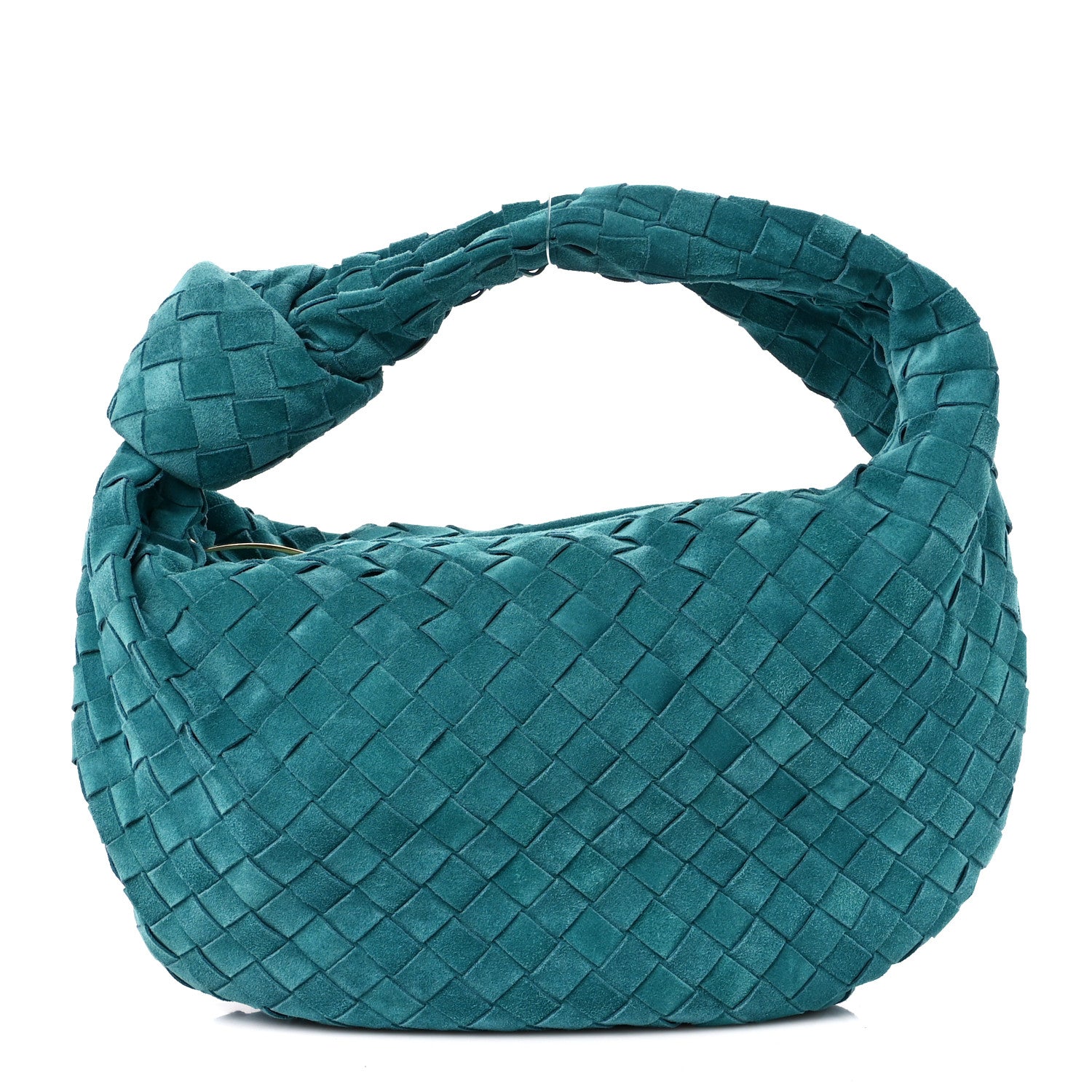 Bottega Veneta Suede Intrecciato Teen Jodie Hobo Petroleum Blue 1 of 11