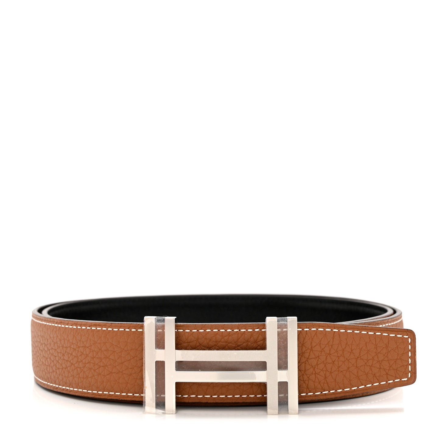 Box Togo 32mm Au Carre H Belt 105 Black Gold