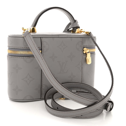 Louis Vuitton Calfskin Monogram Vanity Chain Pouch Trianon Grey 3 of 9