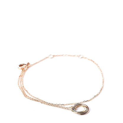 Cartier 18K Pink Yellow White Gold Trinity Bracelet 1 of 6