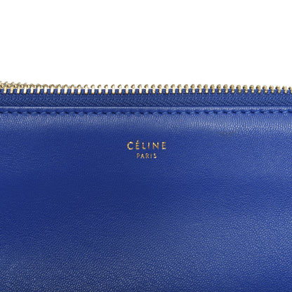 Celine Lambskin Small Trio Crossbody Bag Electric Blue 13 of 13