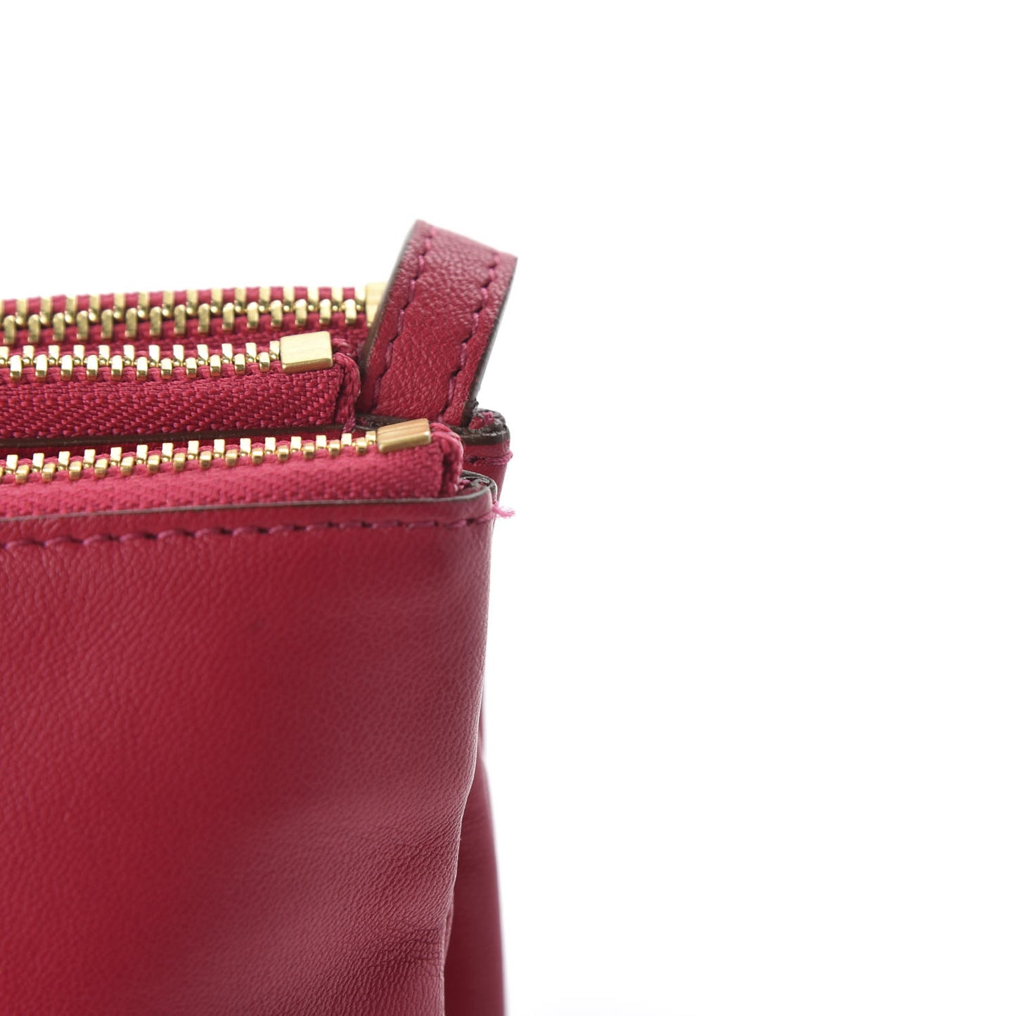 Lambskin Small Trio Crossbody Bag Fuchsia