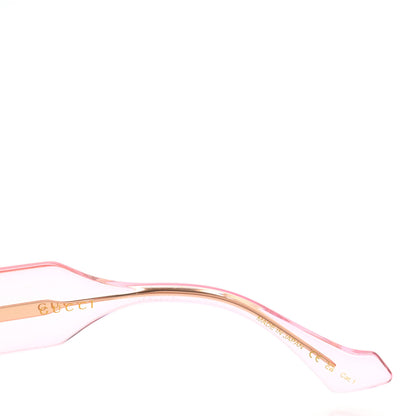 Gucci Acetate Injection Oval Sunglasses GG1553S Pink 5 of 7