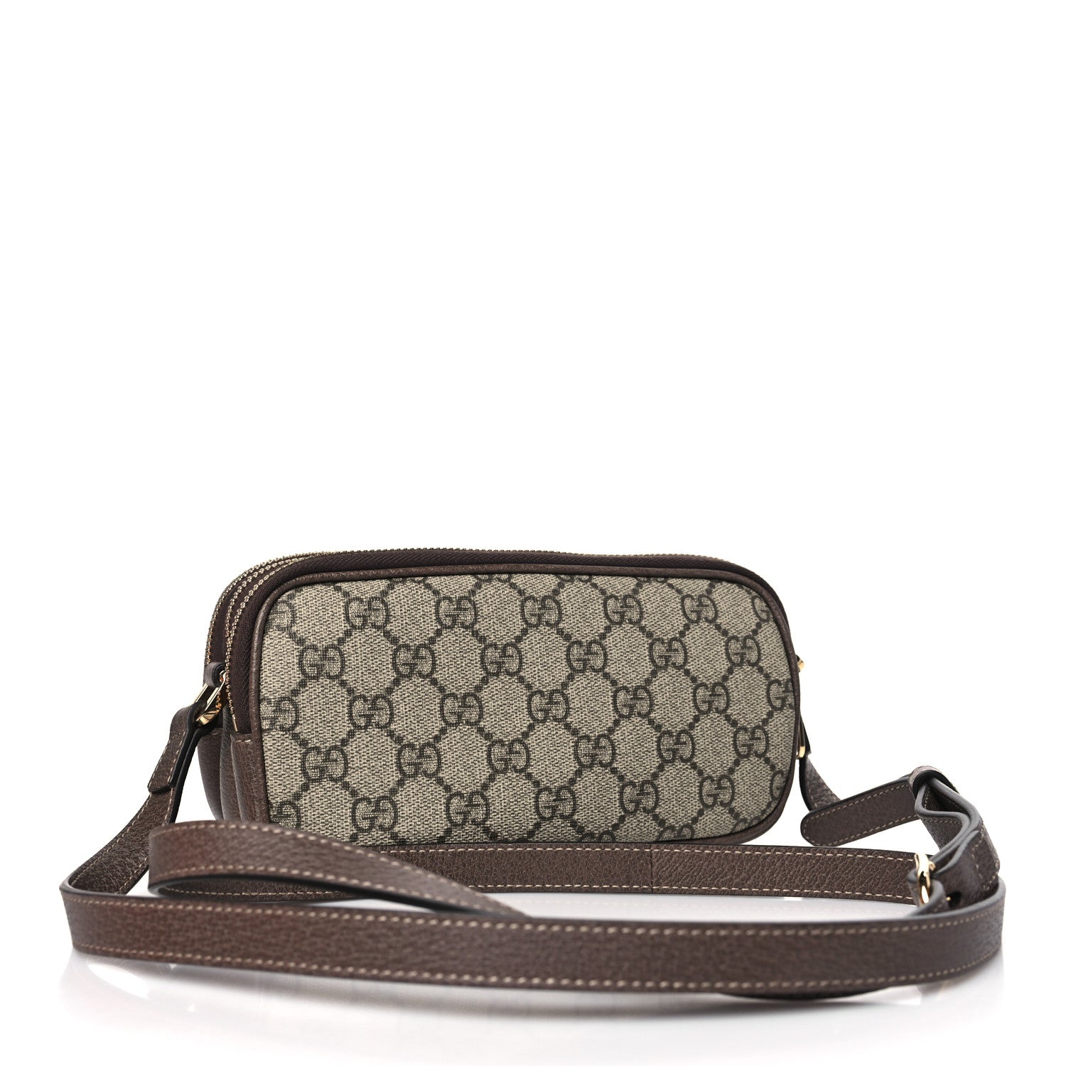Gucci GG Supreme Monogram Web Mini Ophidia GG Bag Brown 4 of 11