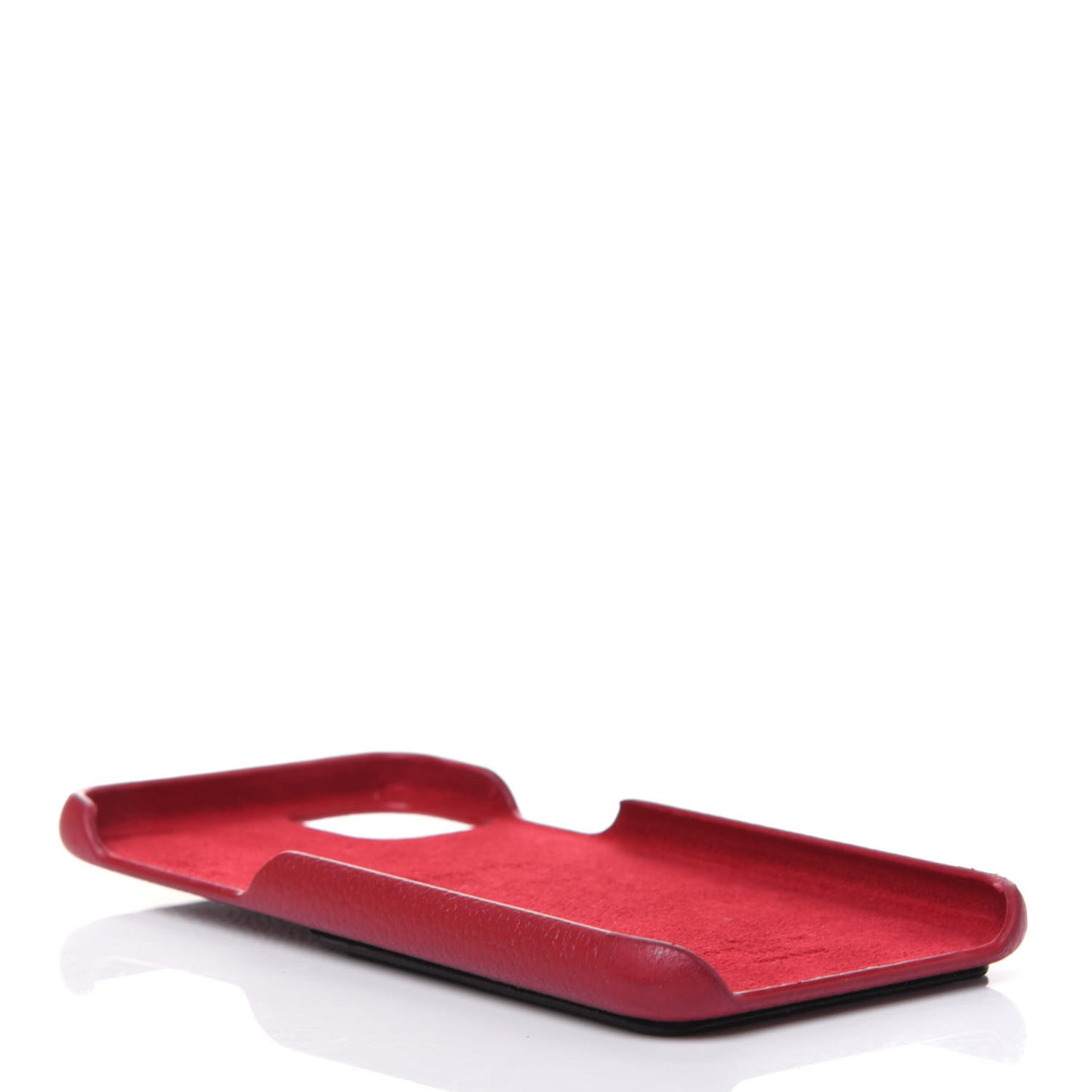 Calfskin Monogram iPhone 11 Pro Max Bumper Scarlet