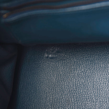 Hermes Chevre Mysore Birkin 30 Bleu De Prusse 10 of 21