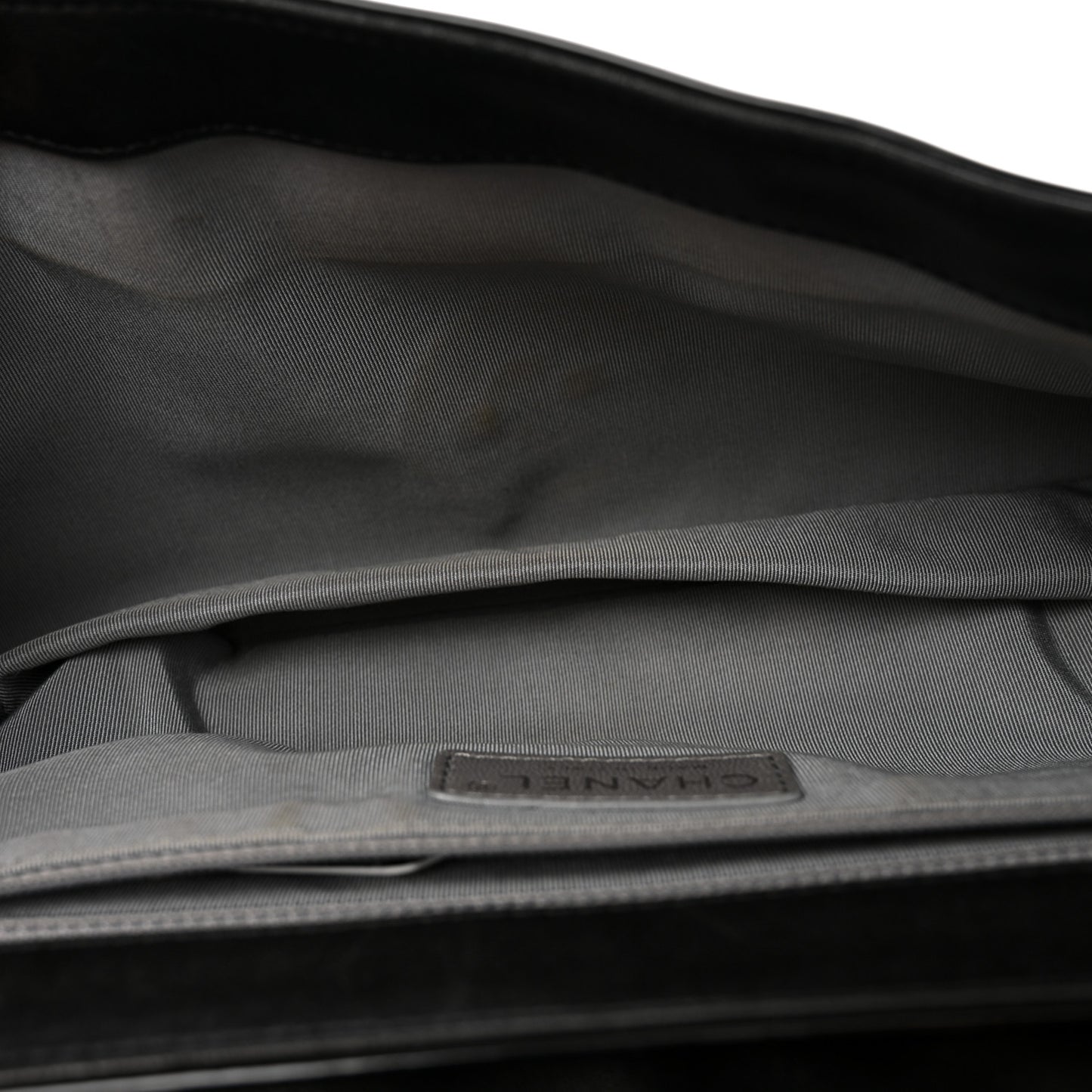 Vinyl Small Lipstick Flap Bag Black