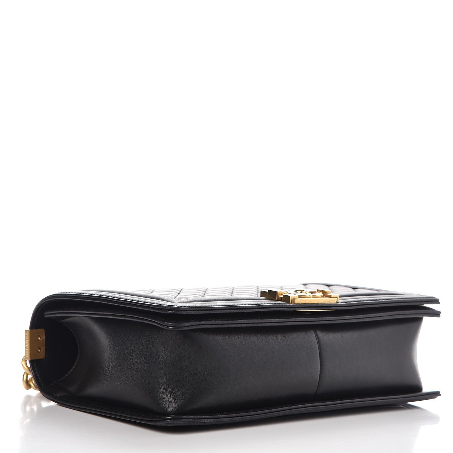 Lambskin Quilted New Medium Boy Flap Black