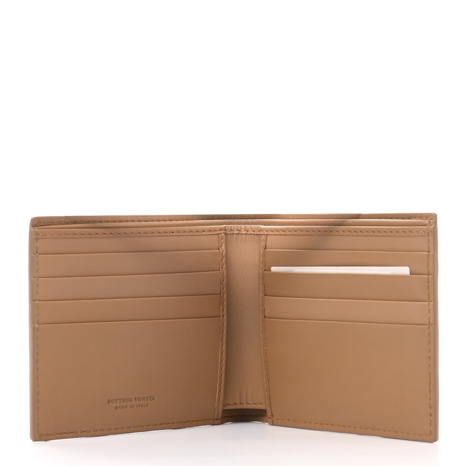Bottega Veneta Nappa Intrecciato Bi-Fold Wallet Brown 5 of 8