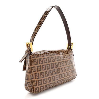 Fendi Vinyl Zucchino Baguette Tobacco 3 of 10