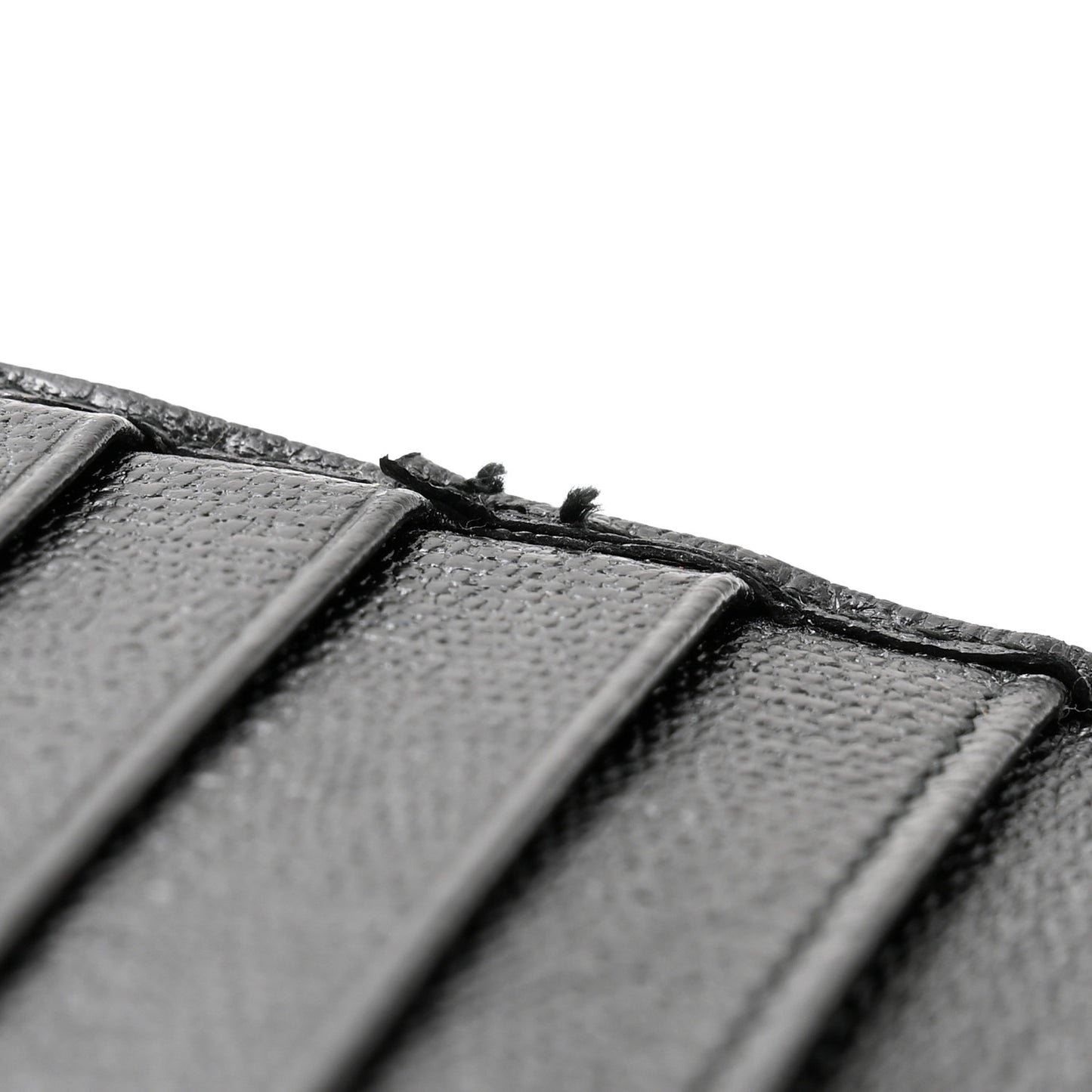 Textured Calfskin Y Ligne Clutch Black