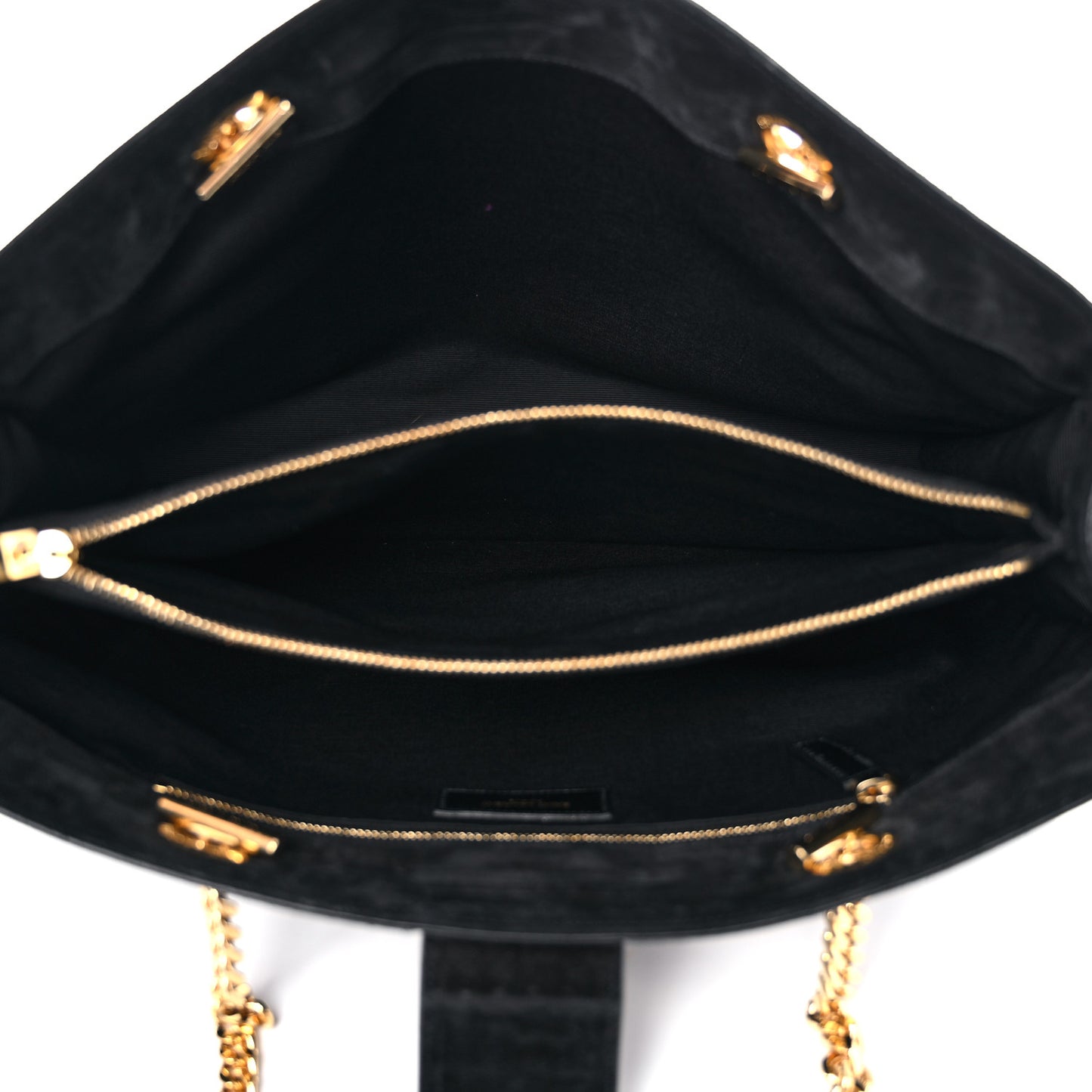 Suede Monogram Cassandre Shopper Black