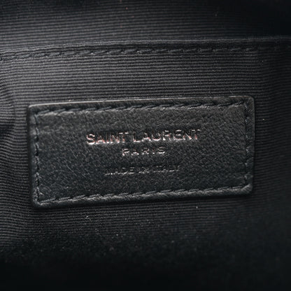 Saint Laurent Calfskin Matelasse Monogram Lou Camera Bag Black 6 of 13