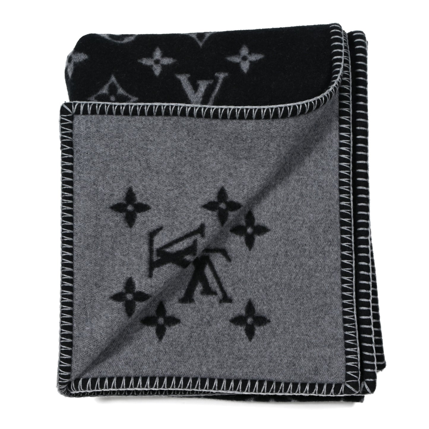 Wool Monogram Eclipse Blanket