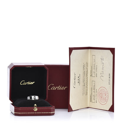 Cartier 18K White Gold 6mm LOVE Ring 59 8.75 6 of 6
