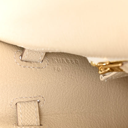 Hermes Epsom Kelly Sellier 25 Craie 7 of 11