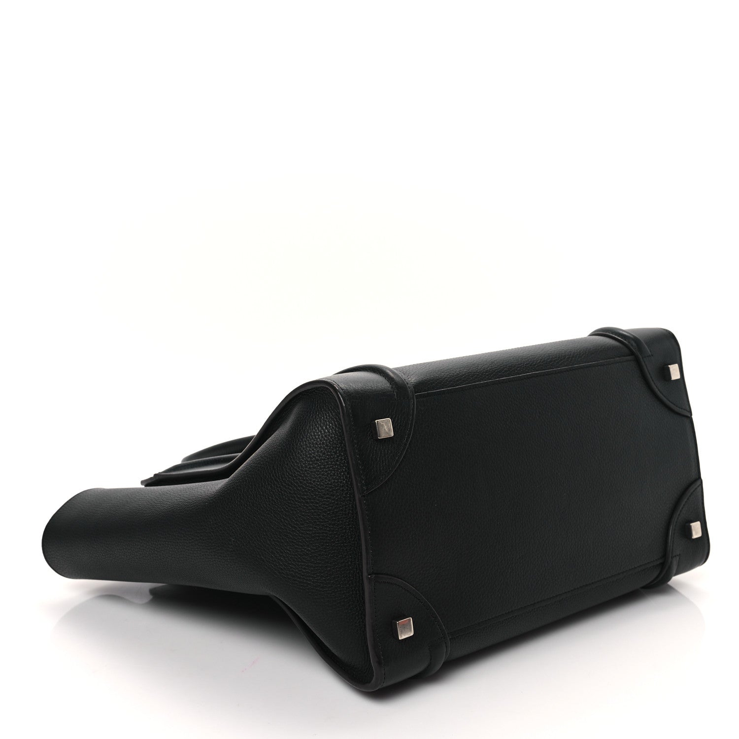 Celine Drummed Calfskin Mini Luggage Black 4 of 9