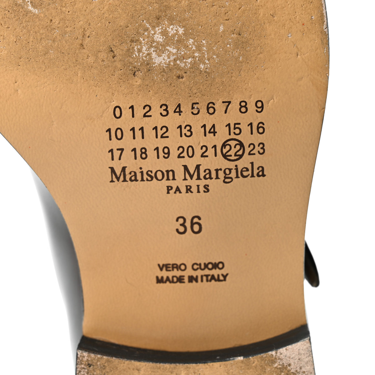 Maison Margiela Brushed Calfskin Tabi 20mm Mary Janes 36 Adobe Brown 8 of 9