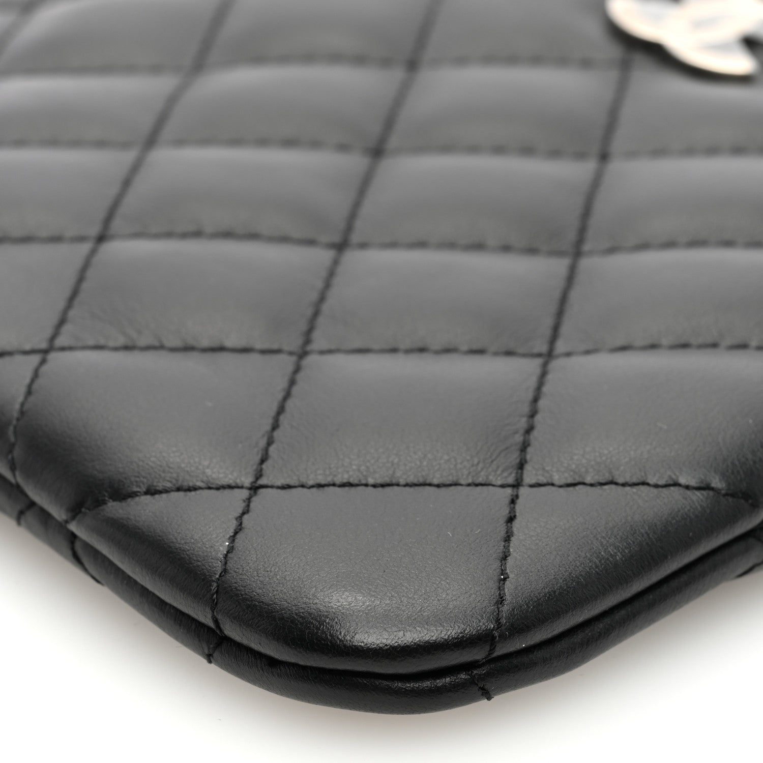 Chanel Lambskin Quilted Crossbody Bag Black 10 of 10
