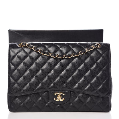 Chanel Caviar Quilted Maxi Single Flap Black 10 of 10