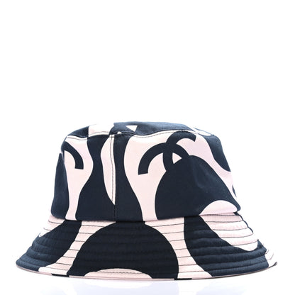 Chanel Cotton CC Bucket Hat S Navy Ivory 3 of 5
