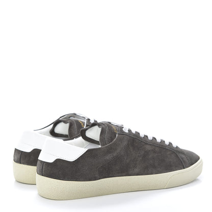Saint Laurent Suede Soho Mens Court Classic Sneakers 41.5 Bronze White 4 of 8