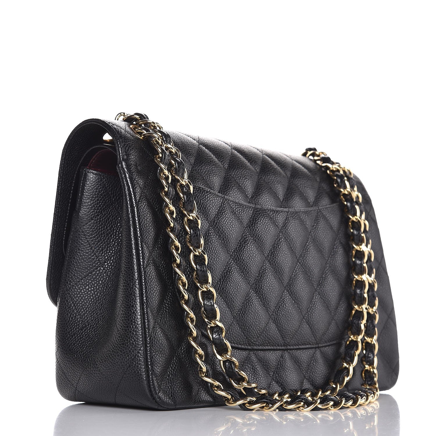 Chanel Caviar Quilted Jumbo Double Flap Black 4 of 8