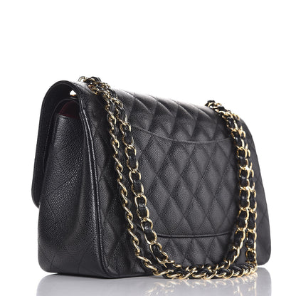 Chanel Caviar Quilted Jumbo Double Flap Black 4 of 8